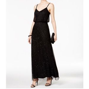 Adrianna Papell Black Sequin Dress